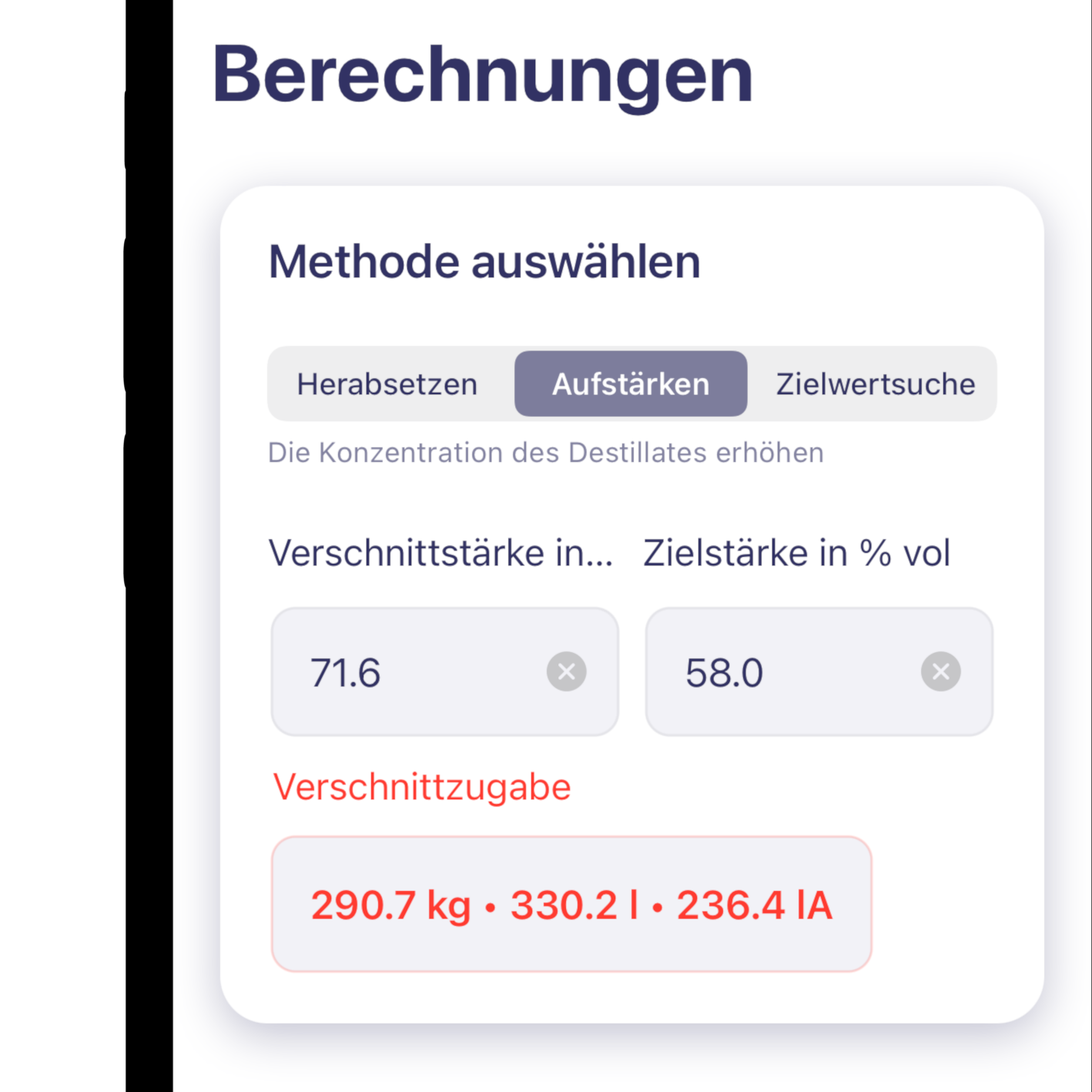 Herabsetzen, Aufstärken & Zielwertsuche